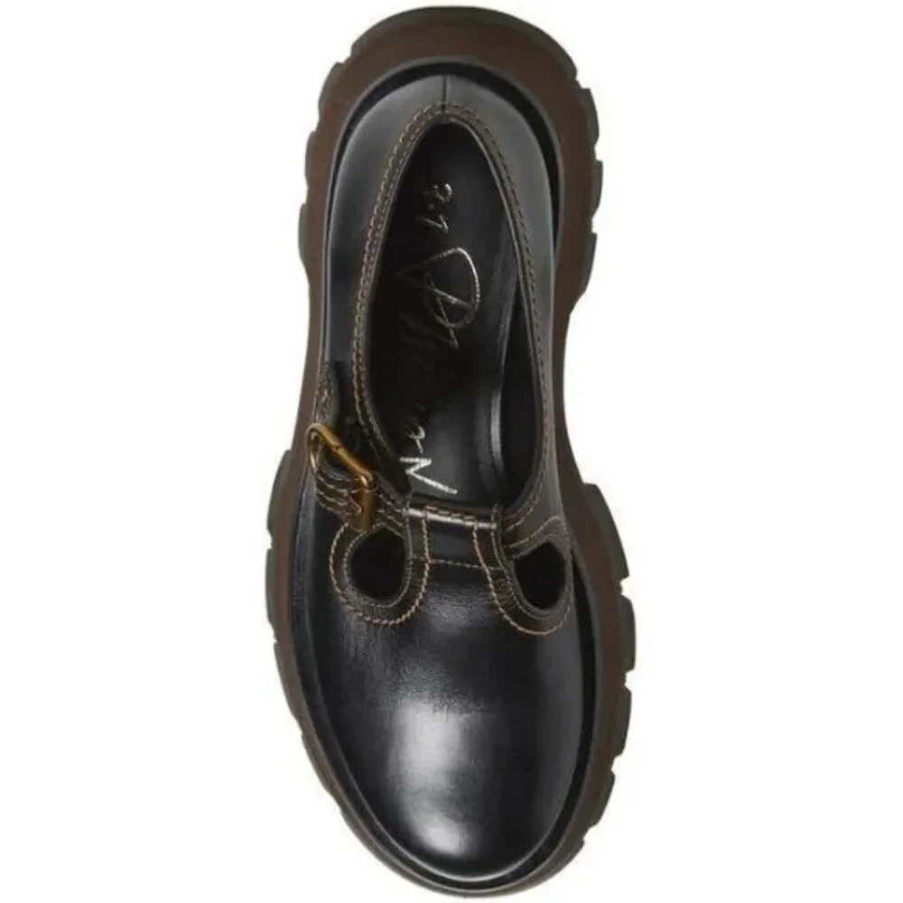 NEW 3.1 Phillip Lim Women's Kate-Lug Sole Mary Jane BLACK SIZE 9/100%AUTHENTIC - Picture 4 of 10